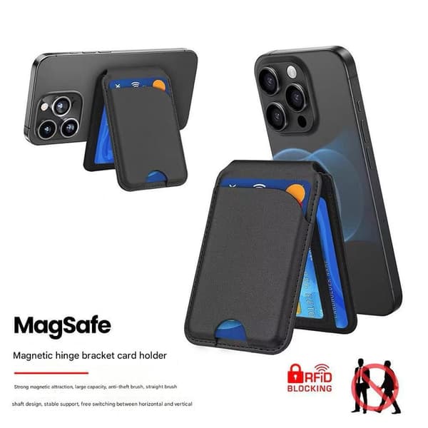 Ny Magsafe magnetisk hardware beslag kortholder multi-kortholder sort