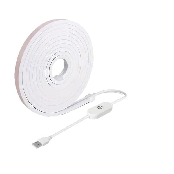Myk Neon LED Lysstripe, 3 meter - Hvitt Lys