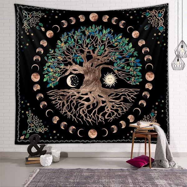 Väggbonader Månfaser Tapestry