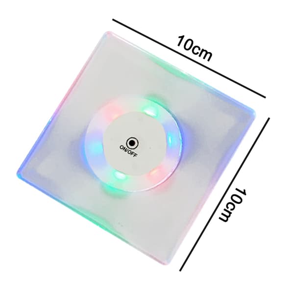LED Undersætter vandtæt Lysende Undersætter Farverig Undersætter