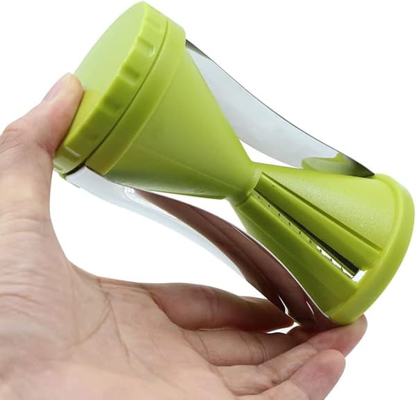 Grøntsagsspiralizer – Manuel, multifunktionel spiralizer til nudler, gulerødder, agurker, squash, asparges, bladgrøntsager og mere (1-pak)