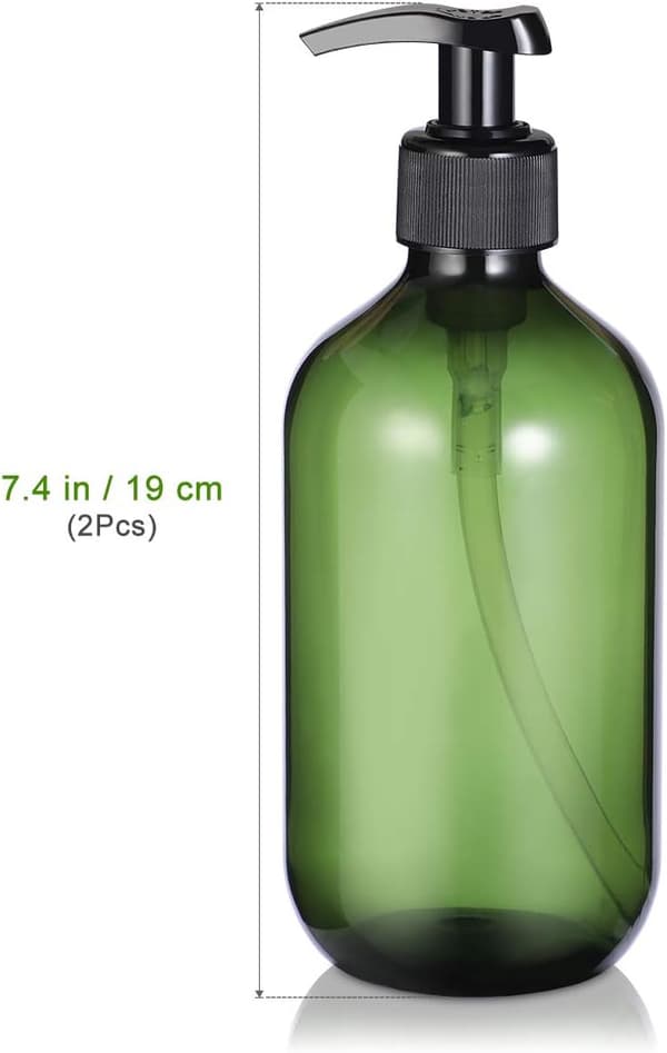 2 STK Tomme Shampoo Flasker Sæbedispenser Lotion Pumpeflasker Beholder 500 ml