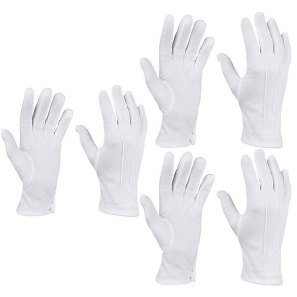 Nylon Bomuldshandsker Hvide Kostumehandsker