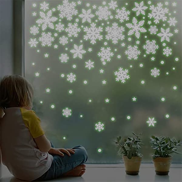 Joulun lumihiutale seinätarra