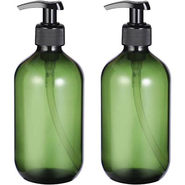 2 st Tomma Schampoflaskor Tvålpump Flaskor Lotion Pumpflaskor Behållare 500 ml