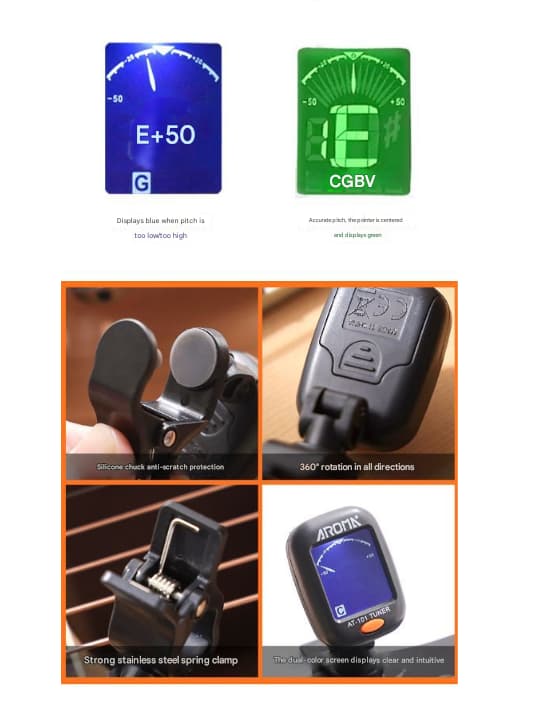 Profesjonell clip-on tuner