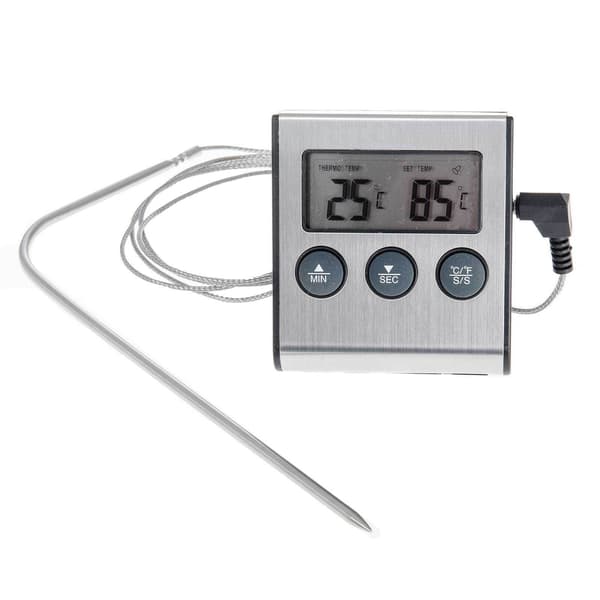Kødtermometer Digital Stegetermometer Grilltermometer Ovn Trådløs
