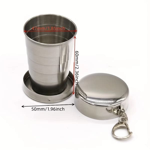 Utendørs Camping Vandring Reise Sammenleggbar Kopp Mini 75ml Kopper
