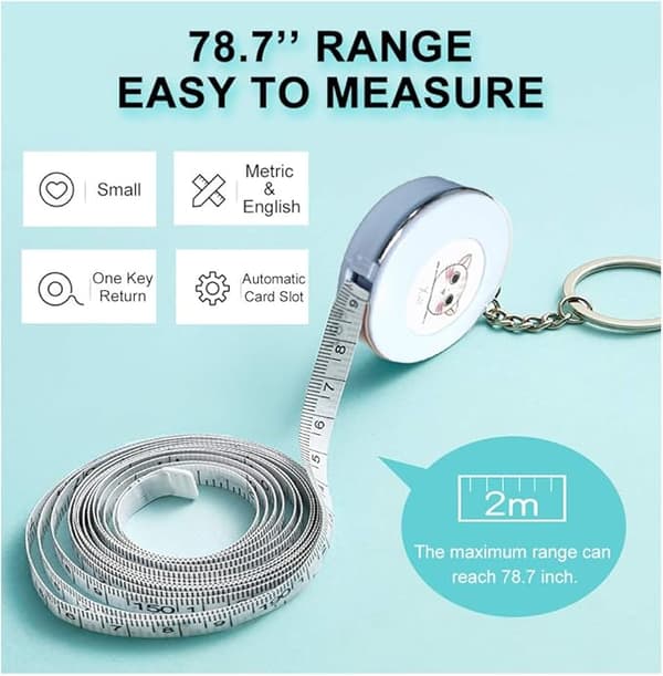 2 meter töjbart tygmåttband