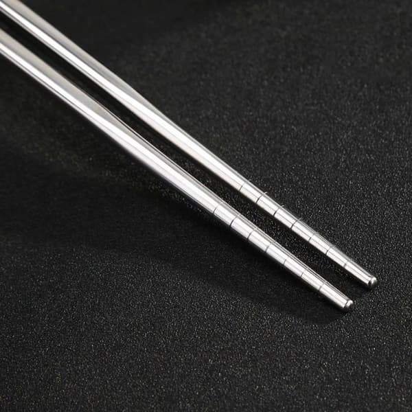 Genanvendelige spisepinde, rustfrit stål 20,5 cm