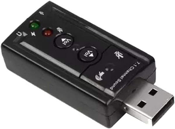 2-pak 7.1 Lydkort USB Lydkort Eksternt Lydkort Driverfri Uafhængigt Lydkort Computertilbehør til Headset