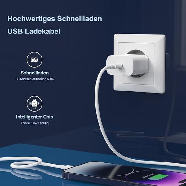 Apple hurtig opladerkabel [2M] understøtter Apple 14 og nedre serier