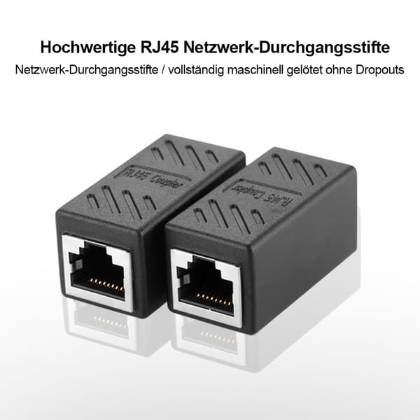 RJ45 Inline -liitin, Ethernet-liitin naaras–naaras, 2 kpl