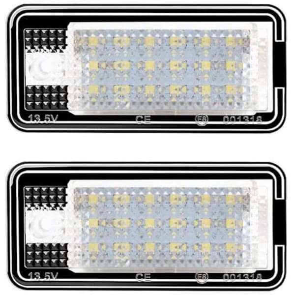 To LED-skiltlys for Audi A3 S3 A4 S4 A6 C6 A8 S8 Q7