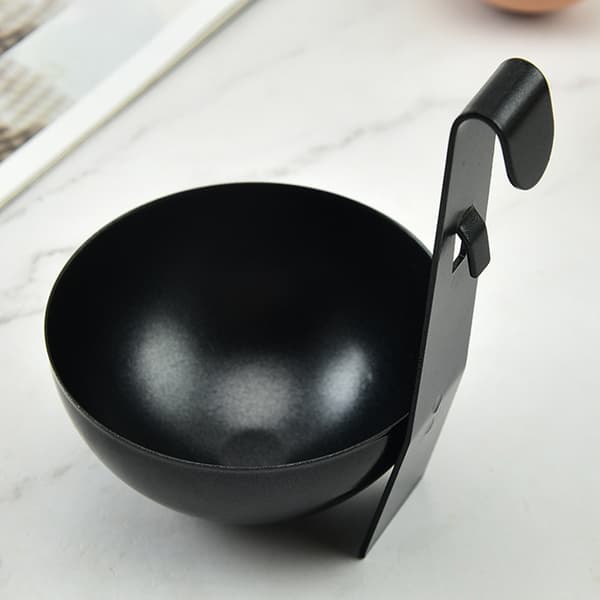 Eggkoker i rustfritt stål for posjering av egg, non-stick eggkopper for posjering av egg til frokost