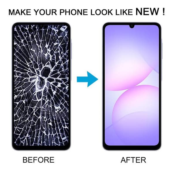 För Galaxy A07 4G SM-A075F Original LCD-skärm med ram