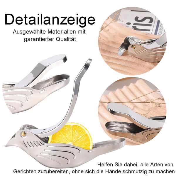 Citronpresser i rustfrit stål, manuel, rustfri saftpresser, limepresser