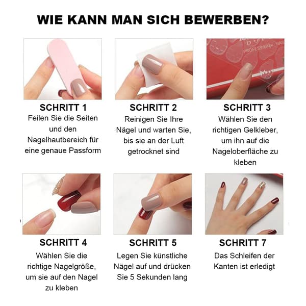 Falske negler, klistremerker