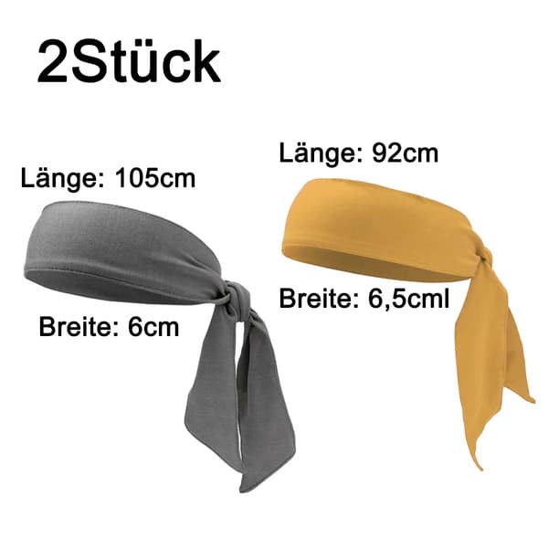 Pandebånd Bandana Tørklæde Grå+Ingefær
