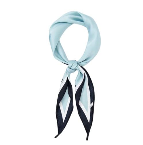 Färgglad blommig silkescarf för damer - En mångsidig accessoar för halsen