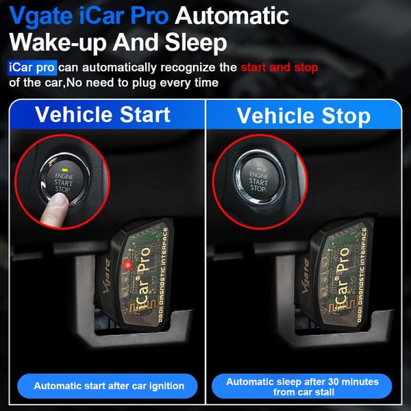 Vgate iCar Pro WiFi Bluetooth 4.0 OBD2 skanner bildiagnosekodeskanner for iPhone Android wifi