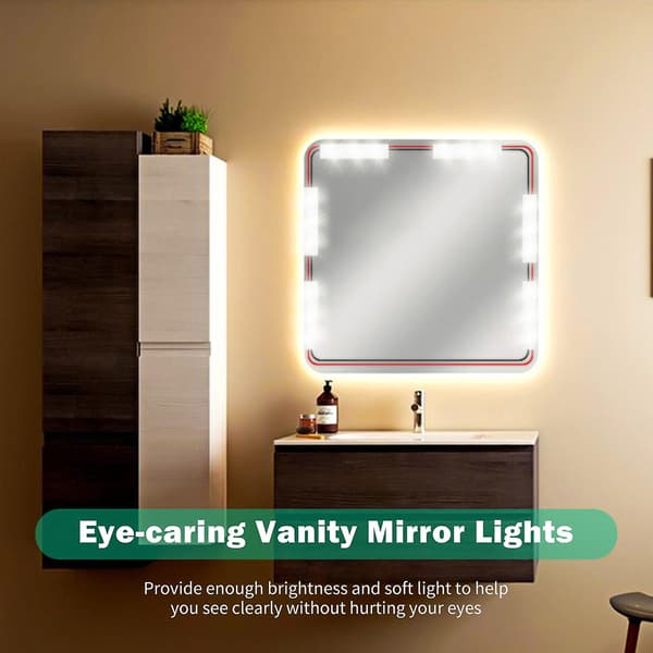 LED Makeup Spejllys 30LED Dæmpbar Touch Control Makeup Spejllys Badeværelsesspejllampe med