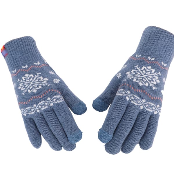 Dame Piger Touch Screen Vinterhandsker Bløde Varme Strikkede Votter Handsker, Style 2