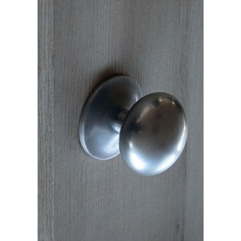 S Trækdørknop. LINEA BERTOMANI. 70 mm diameter. Rustfrit stål