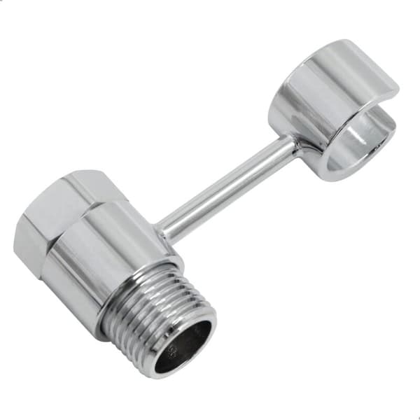 Beijiyi – 20 mm brusehovedholder – 360° justerbar universalforbindelse – forkromet messing – borefri installation
