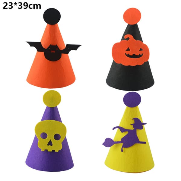 4 kpl Halloween-hattuja, pukeutumiscosplay-asustetarvikkeet