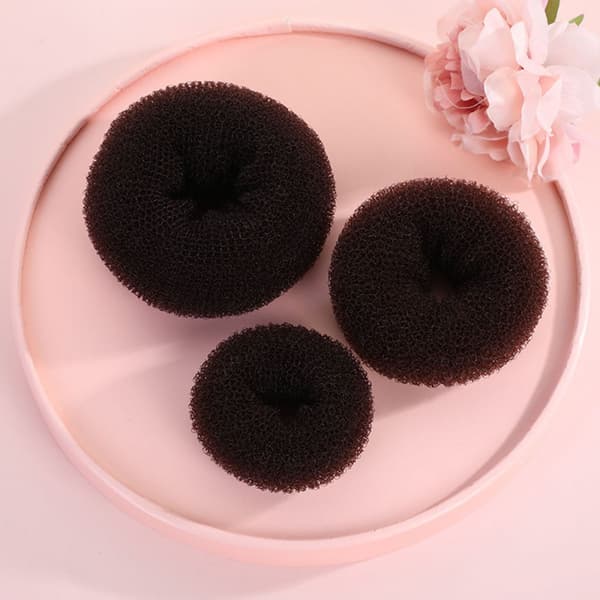 Duttkissen Donut Hårknold Sæt, Hårstyling Tilbehør Chignon Knold