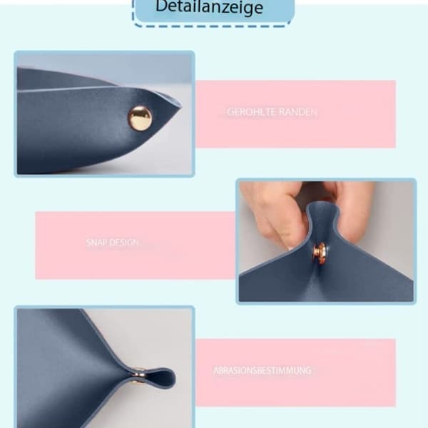 Tabletti keinonahkaa lompakoille, kelloille, avaimille, kolikoille