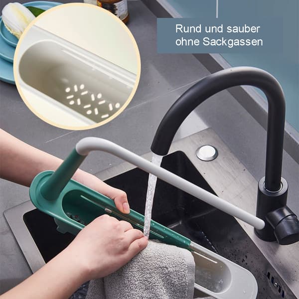 Diskho Caddy Teleskopisk Diskställ Köksbänk Organizer