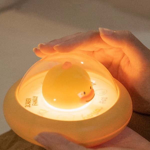 LED Nattlys Barn, Kawaii Silikon Nattlys Dimbar Touch USB