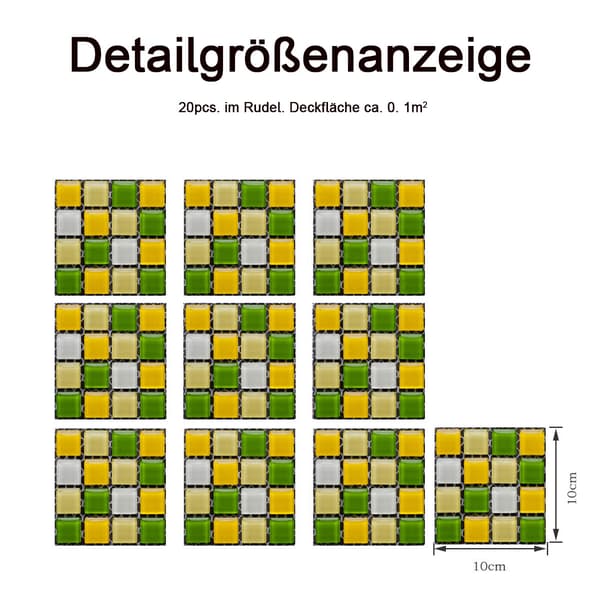 Flisestickers Mosaikk Bad Selvklebende, for Baderom Stue