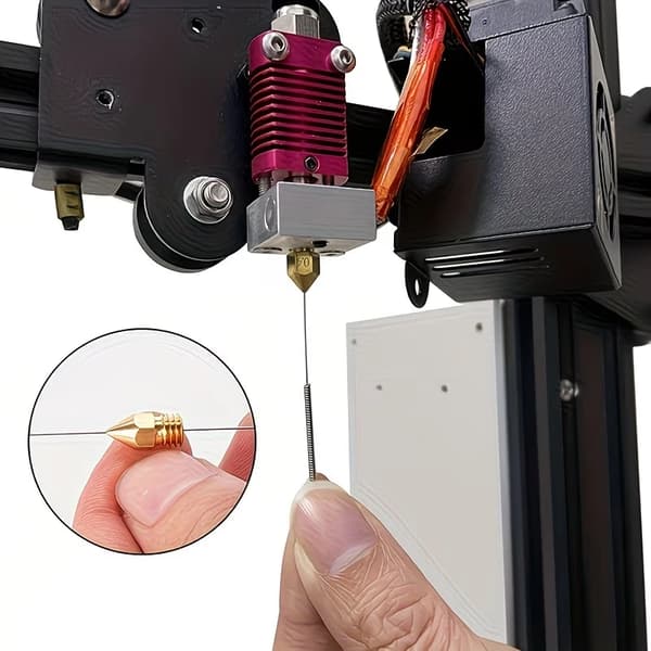 Bærbare rørpakke rengøringsnåle i rustfrit stål, 3D-printer tilstoppede dyserensernåle
