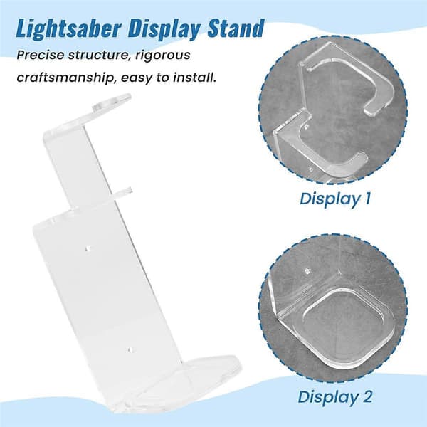 Lyssværd Vægmonteringsstativ Lyssværd Displayholder Vægmontering - Inkluderet Skruer Hardware til de fleste