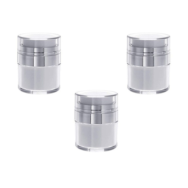 3 tomma läckagesäkra airless pumpflaskor