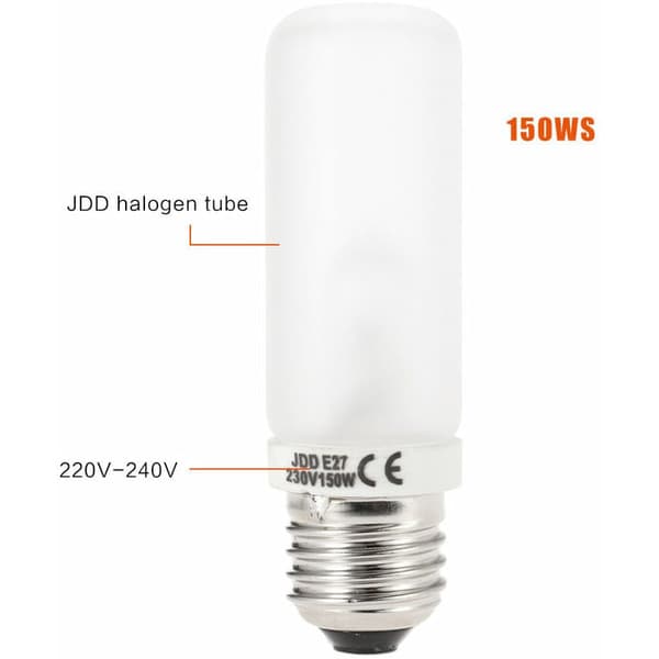 E27 150W 2800K lampe studioblits modellpære 220V-240V/230V