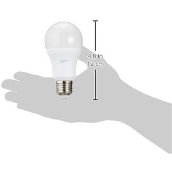 6-pack LED-lampor, E27 Edison-skruvsockel, 12W (motsvarar 120W), kallvit, ej dimbar