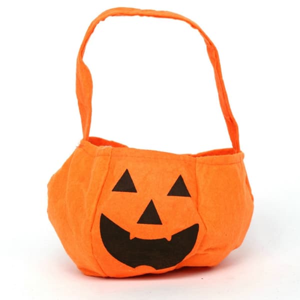 Græskar slikpose, 4 stk. Halloween slikpose til Halloween-fest