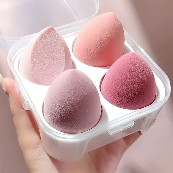 Make-up-svampe, skønheds-foundation-svamp til væske, creme, æg