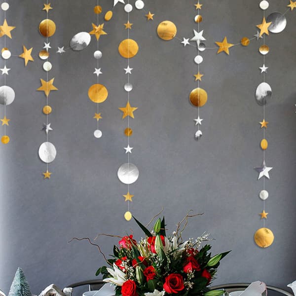 Glitterende liten stjerne party girlander kit for bursdag