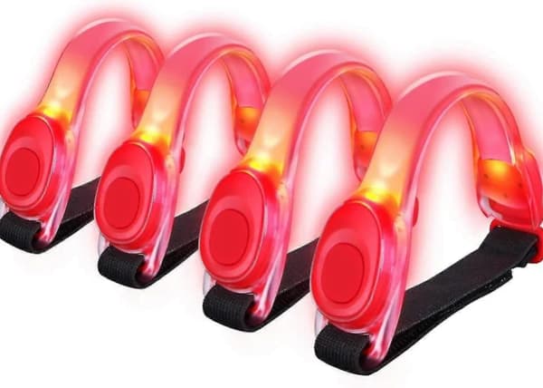 4 stk. LED Armbånd Refleks LED Armbånd for Løping og Jogging