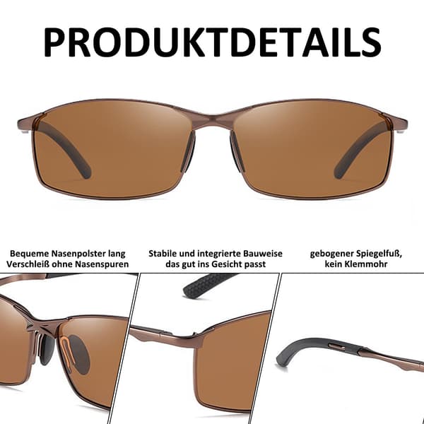 Solglasögon Herr Dam Polariserade Körglasögon Unisex UV400 Skydd