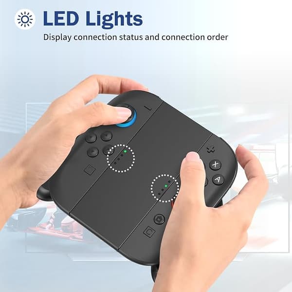 Switch 2 Controller Grip Tillbehör, Endast Grepp, Kontroll Ingår Ej