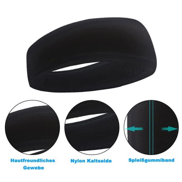Pandebånd Dame Pandebånd Sport Hårbånd Elastisk Bred