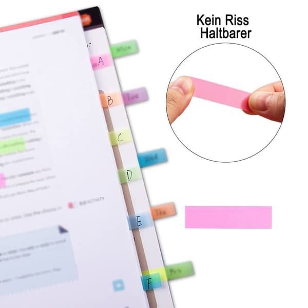 400 ark Sticky Notes Transparent, til studier, kontor