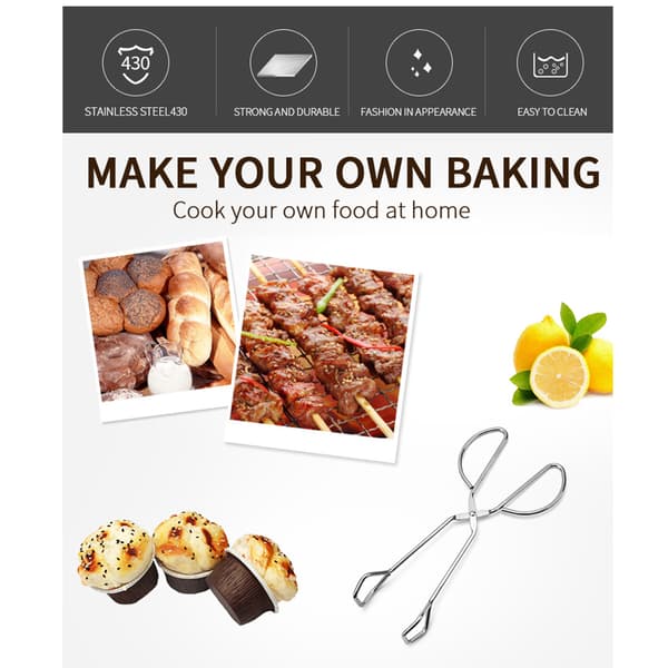 Brødklyper, matklyper, grillklyper, flate kjøkkenklyper, matklyper i rustfritt stål, serveringsklyper, buffetklyper