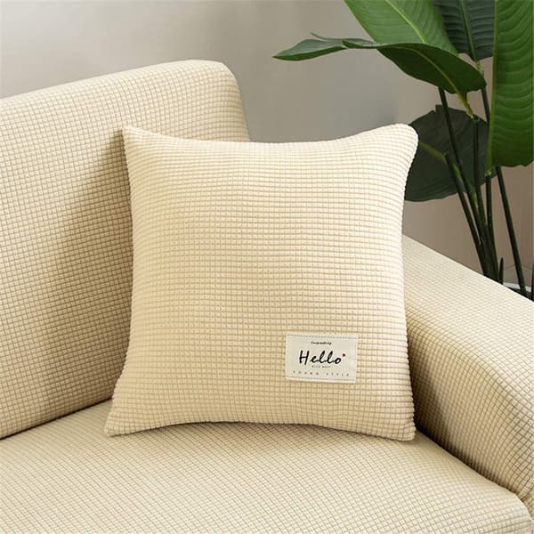Betræk til sofahynde, strækbart betræk til sofahynde, elastiske hyndebetræk, slipcover til sofahynde, skridsikkert stof tartan